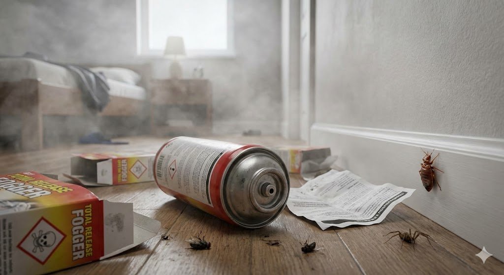 Echec traitement fumigene punaise de lit resistance insecticide supermarché