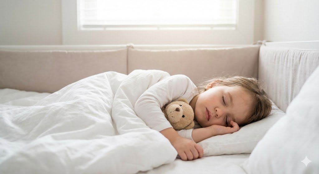 enfant dort paisiblement sécurité punaise de lit danger santé