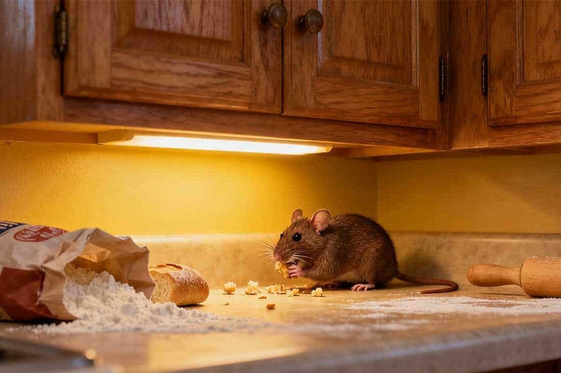 Souris nuisible dans une maison nécessitant une dératisation