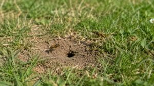 Guêpe de terre : identifier le nid dans le sol et savoir réagir